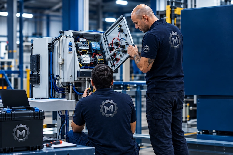 Manutenção Industrial em Equipe